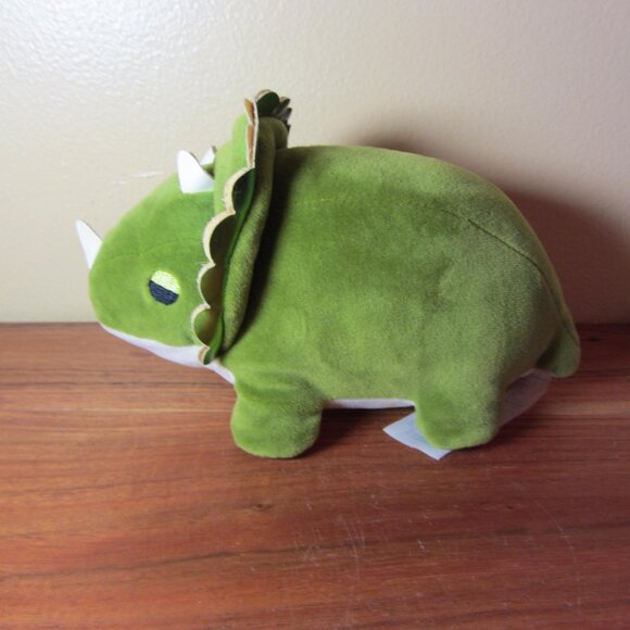 plush cute Mochipuni 2020 green triceratops (T626) - Picture 4 of 11